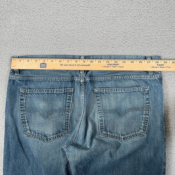 Rare Vintage Diesel Jeans Unique Fades Mens 38x34 (Fit:36x33) Blue Loose Italy - Picture 13 of 14